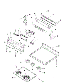 03 - Control Panel / Top Assembly parts for Maytag Range MER5875QAF from AppliancePartsPros.com