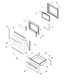 04 - Door / Drawer parts for Maytag Range MER5875RAN from AppliancePartsPros.com