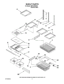 07 - Shelf Parts parts for Maytag Refrigerator MBF2258WES2 from AppliancePartsPros.com