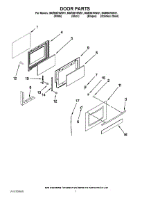05 - Door Parts parts for Maytag Range MGR8670WW1 from AppliancePartsPros.com