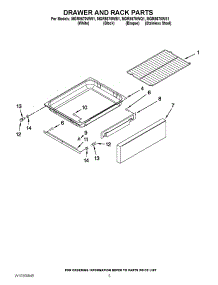 06 - Drawer And Rack Parts parts for Maytag Range MGR8670WB1 from AppliancePartsPros.com
