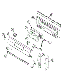 02 - Control Panel parts for Maytag Range MER6550AAW from AppliancePartsPros.com