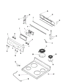 02 - Control Panel / Top Assembly parts for Maytag Range MER6555AAQ from AppliancePartsPros.com