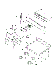 02 - Control Panel / Top Assembly parts for Maytag Range MER6741BAS from AppliancePartsPros.com