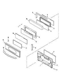 04 - Door (Upper-Stl) parts for Maytag Range MER6741BAS from AppliancePartsPros.com