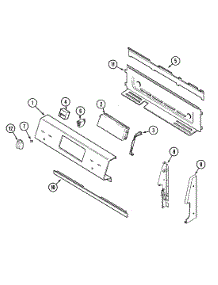 02 - Control Panel parts for Maytag Range MER6750AAB from AppliancePartsPros.com