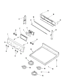 02 - Control Panel / Top Assembly parts for Maytag Range MER6751AAB from AppliancePartsPros.com