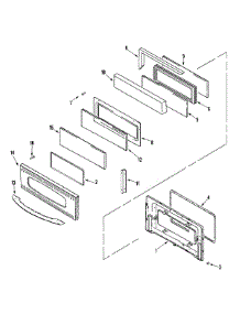 04 - Door (Upper-Stl) parts for Maytag Range MER6755AAS from AppliancePartsPros.com