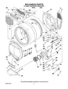 03 - Bulkhead Parts parts for Maytag Dryer MGDE400XR0 from AppliancePartsPros.com