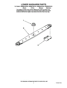 04 - Lower Washarm Parts parts for Maytag Dishwasher MDB8951BWS0 from AppliancePartsPros.com