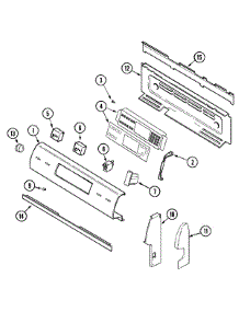 02 - Control Panel parts for Maytag Range MER6769BAW from AppliancePartsPros.com