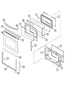 03 - Door (Lower) parts for Maytag Range MER6770ACW from AppliancePartsPros.com