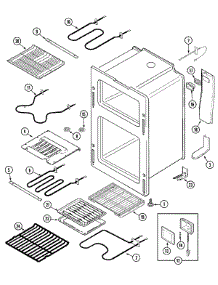 05 - Oven parts for Maytag Range MER6771AAC from AppliancePartsPros.com
