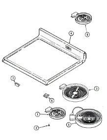 06 - Top Assembly parts for Maytag Range MER6772BCW from AppliancePartsPros.com