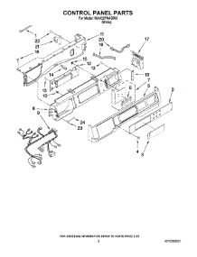03 - Control Panel Parts parts for Maytag Washer MAH22PNAGW0 from AppliancePartsPros.com