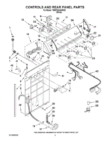 02 - Controls And Rear Panel Parts parts for Maytag Washer 7MMTS0540WW0 from AppliancePartsPros.com