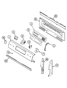 02 - Control Panel parts for Maytag Range MER6870AAC from AppliancePartsPros.com