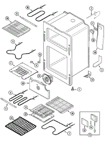 05 - Oven parts for Maytag Range MER6870AAQ from AppliancePartsPros.com
