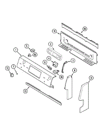 02 - Control Panel parts for Maytag Range MER6872BAQ from AppliancePartsPros.com