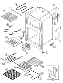 05 - Oven parts for Maytag Range MER6872BCB from AppliancePartsPros.com