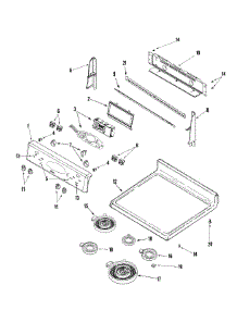 02 - Control Panel / Top Assembly parts for Maytag Range MER6875AAN from AppliancePartsPros.com