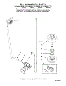 06 - Fill And Overfill Parts parts for Maytag Dishwasher MDB8951BWQ1 from AppliancePartsPros.com