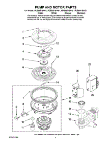 08 - Pump And Motor Parts parts for Maytag Dishwasher MDB8951BWQ1 from AppliancePartsPros.com