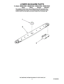 04 - Lower Washarm Parts parts for Maytag Dishwasher MDB8951BWS1 from AppliancePartsPros.com