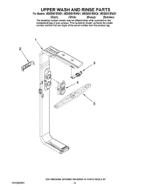 10 - Upper Wash And Rinse Parts parts for Maytag Dishwasher MDB8951BWS1 from AppliancePartsPros.com