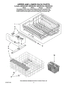 09 - Upper And Lower Rack Parts parts for Maytag Dishwasher MDBH980AWB1 from AppliancePartsPros.com