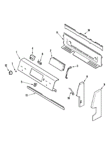 02 - Control Panel parts for Maytag Range MERD750BAN from AppliancePartsPros.com