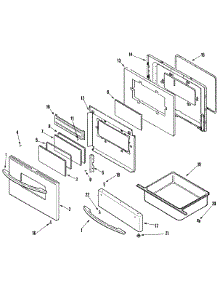 03 - Door / Drawer (Stl) parts for Maytag Range MERD750BAS from AppliancePartsPros.com