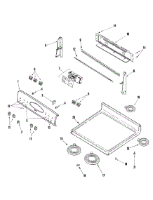 02 - Control Panel / Top Assembly parts for Maytag Range MERL753BAS from AppliancePartsPros.com