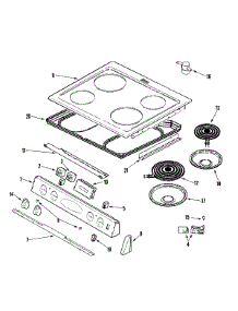 02 - Control Panel / Top Asy (Mes5552) parts for Maytag Range MES5552BAW from AppliancePartsPros.com