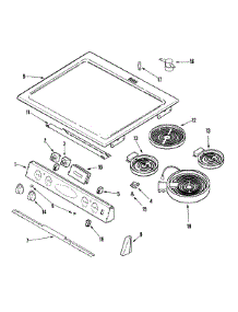 02 - Control Panel / Top Asy (Mes5752) parts for Maytag Range MES5752BAB from AppliancePartsPros.com