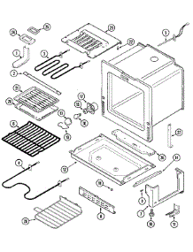 03 - Oven / Base parts for Maytag Range MES5770AAW from AppliancePartsPros.com