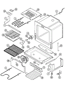 03 - Oven / Base parts for Maytag Range MES5870AAW from AppliancePartsPros.com