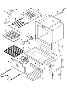 04 - Oven / Base parts for Maytag Range MES5870ACB from AppliancePartsPros.com