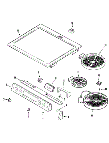 02 - Control Panel / Top Assembly parts for Maytag Range MES5870ACW from AppliancePartsPros.com