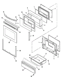 03 - Door / Drawer parts for Maytag Range MES5870ACW from AppliancePartsPros.com