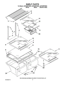 05 - Shelf Parts parts for Maytag Refrigerator A2RXNMFWB03 from AppliancePartsPros.com