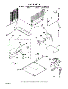 04 - Unit Parts parts for Maytag Refrigerator A2RXNMFWS03 from AppliancePartsPros.com