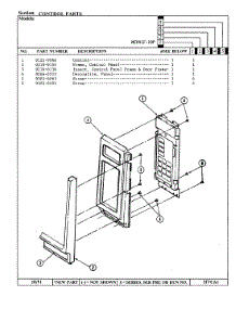 02 - Control Panel parts for Maytag Microwave MEV41F-10P from AppliancePartsPros.com