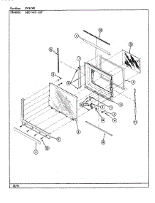 03 - Door parts for Maytag Microwave MEV41F-10P from AppliancePartsPros.com