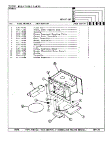 05 - Turntable parts for Maytag Microwave MEV41F-10P from AppliancePartsPros.com