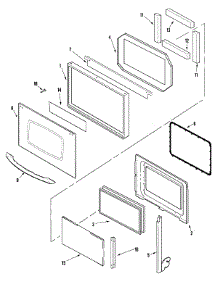03 - Door parts for Maytag Oven MEW5527DDB from AppliancePartsPros.com