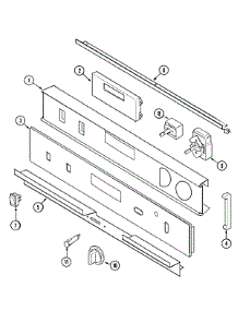 02 - Control Panel parts for Maytag Oven MEW5630BAB from AppliancePartsPros.com