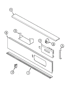 02 - Control Panel parts for Maytag Oven MEW6530AAB from AppliancePartsPros.com