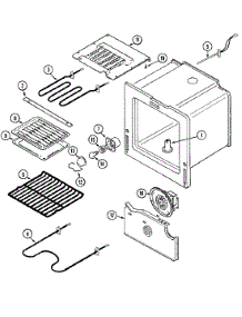 05 - Oven / Base parts for Maytag Oven MEW6530AAB from AppliancePartsPros.com