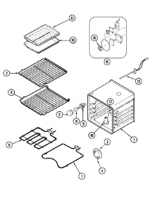 05 - Oven parts for Maytag Oven MEW6530BAC from AppliancePartsPros.com